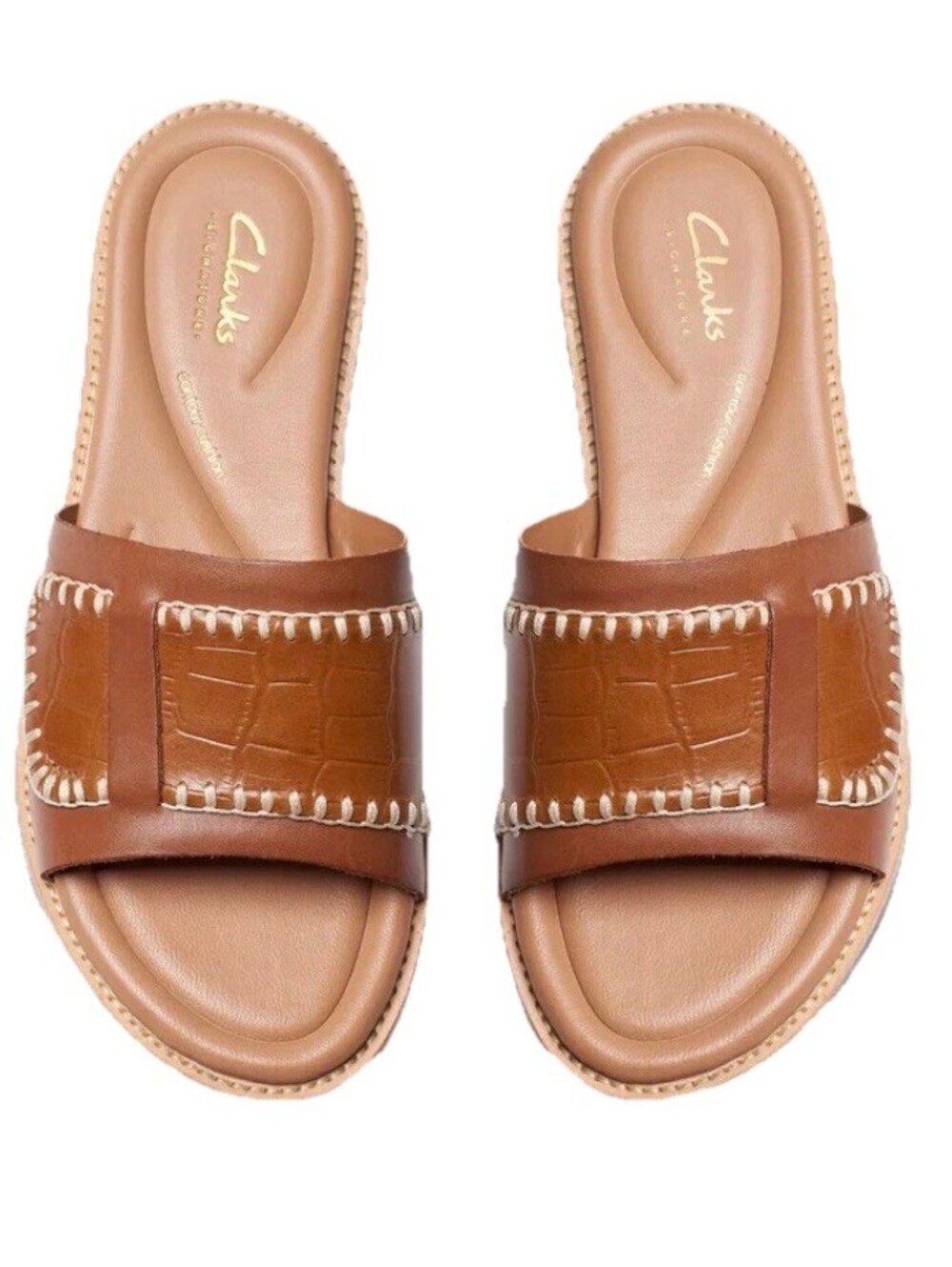 NIB Clarks Women's Size 6 Maritime Mule Tan Interest Free Shipping